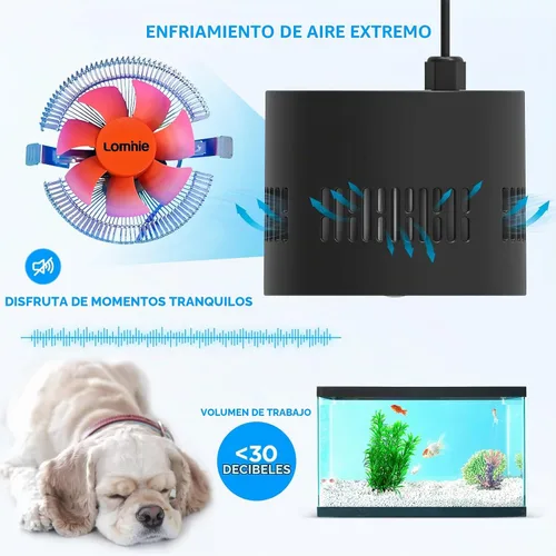 Vista 3 de Lominie Luz LED para acuario, regulador de intensidad con control remoto 0-100% de brillo, 80 W, para tanque de peces plantado, lámpara de clip