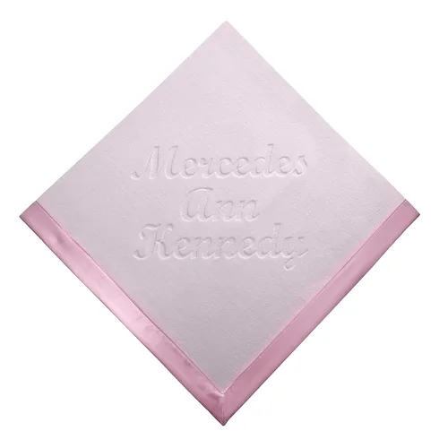 Vista 8 de Custom Catch Manta de bebé personalizada, rosa o azul, regalo unisex para recién nacido o bebé (texto multilínea)