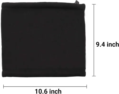Vista 7 de Bufanda de invierno de doble capa de forro polar para el cuello, calentador de cuello, bufanda, máscara facial, gorro