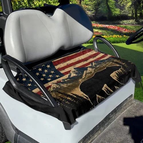 Vista 27 de Fundas universales para asiento de carrito de golf, suaves y cómodas, protección para todo tipo de clima, funda para carrito de golf para 2