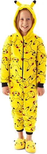 Vista 4 de Pokemon Mono para niños Pikachu amarillo orejas 3D para niños todo en uno Amarillo
