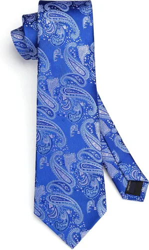 Vista 60 de HISDERN Corbatas para hombre, corbata de cachemira y bolsillo cuadrado tejido clásico floral para hombre, corbata de fiesta de boda