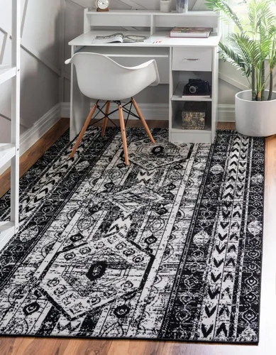 Vista 29 de Unique Loom Portland Collection - Alfombra de área (2 pies 2 pulgadas x 3 pies 1 pulgada, rectangular, marfil / gris)