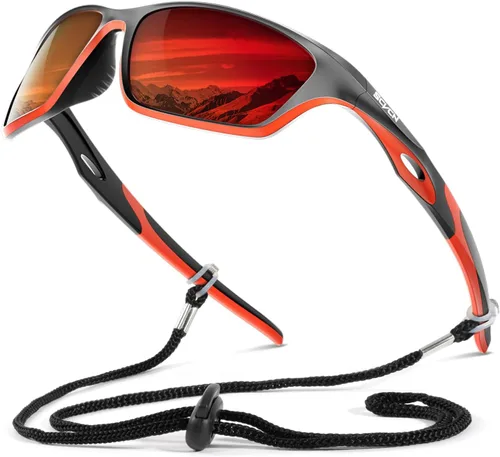 Vista 10 de SCVCN Polarized Sunglasses Sports Glasses UV400 Protection for Men Women Cycling MTB Fishing Running Driving Baseball S33