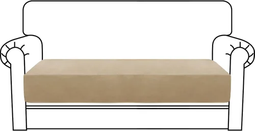 Vista 48 de MAXIJIN Fundas de cojín elásticas de terciopelo para sofá, funda de cojín suave de repuesto para sofá de dos plazas, protector de asiento
