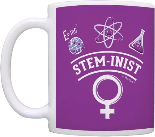 Vista 3 de Mujeres en la ciencia STEMinist Feminist Ciencia Mujer Mujer Profesora de Ciencias Regalos Mujer Ingeniera Regalo Taza de Café Taza de Té