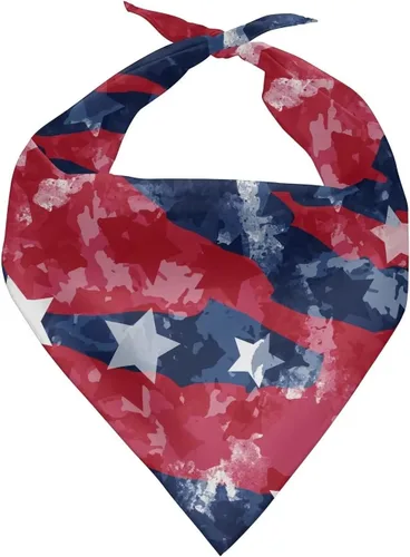 Vista 31 de Jeiento 250th USA Anniversary Dog Bandana American Flag Dogs Bandana for Pet Puppy Kitten,Washable Comfort Triangle Dog Scarf for Boy Girl Festival