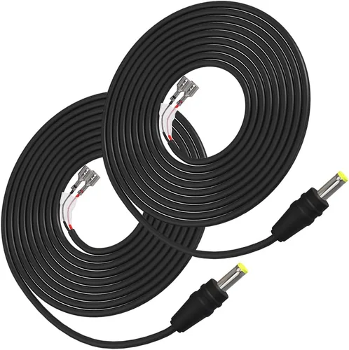 Vista 7 de Cable de alimentación para cámara de sendero, cable de alimentación externo CC de 79 pulgadas compatible con cámara de juego de 0.217 x 0.083 in DC