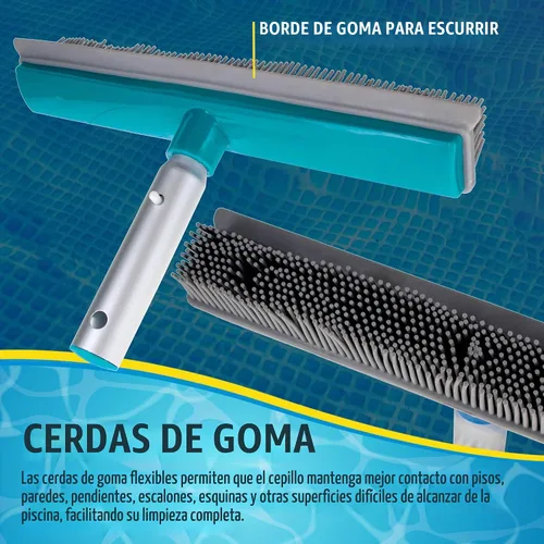 Vista 4 de U.S. Pool Supply Cabezal de cepillo de piscina de 13 pulgadas con cerdas
