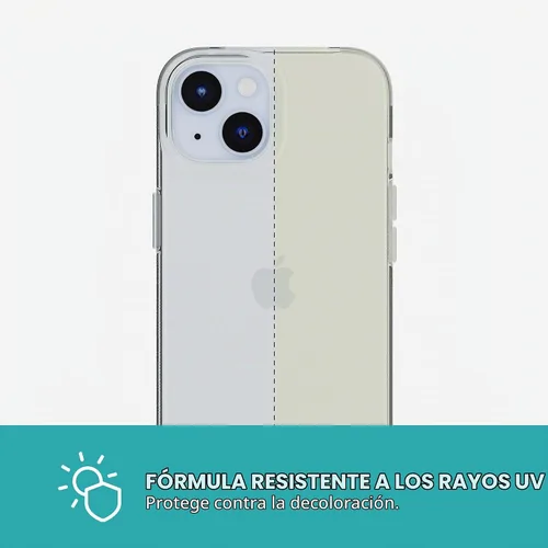Vista 6 de Tech21 EvoLite - Funda para iPhone 15 / 16e - Funda fina de protección contra impactos, transparente