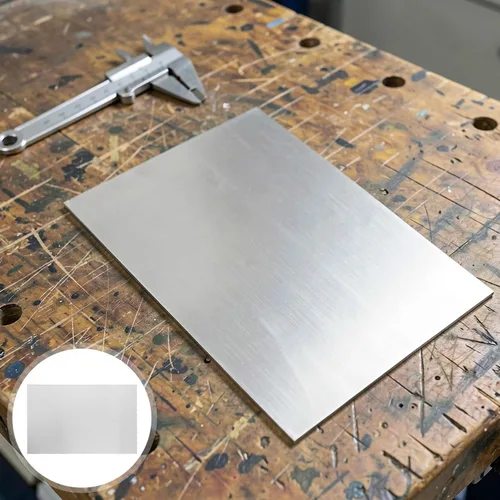 Vista 8 de Placa de hoja de acero inoxidable cepillado 304 para reparaciones