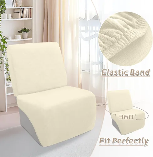 Vista 536 de Arfntevss Fundas de sofá seccional reclinable de terciopelo, Funda de sofá seccional de esquina para sofá reclinable, Funda elástica suave
