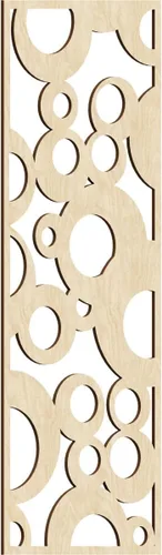Vista 176 de 9 3/8"W x 24 3/8"H x 1/4"T Farwell Decorativos Paneles de Pared de Madera Calado, Hickory