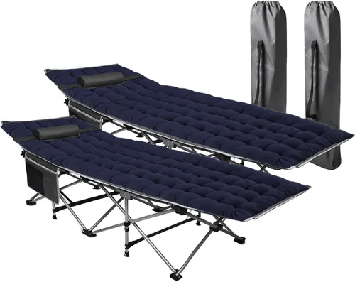 Vista 10 de VaygWay Colchón plegable para catre y cuna para acampar al aire libre, suave, cómodo, ligero, grueso, de algodón, para senderismo, viajes
