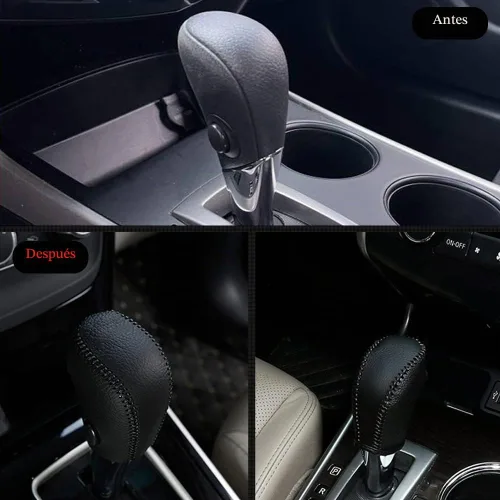 Vista 4 de XITER Funda de cuero para palanca de cambios, protector de guarnición para transmisión automática, accesorios interiores para Nissan Altima