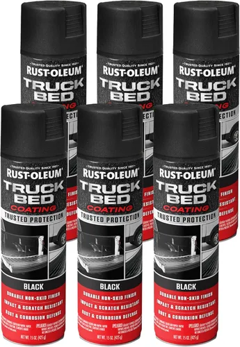 Vista 2 de Rust-Oleum 352594 Aerosol para revestimiento de caja de camión automotriz, 15 onzas, transparente Textured Non-Skid Surface Rust Protection