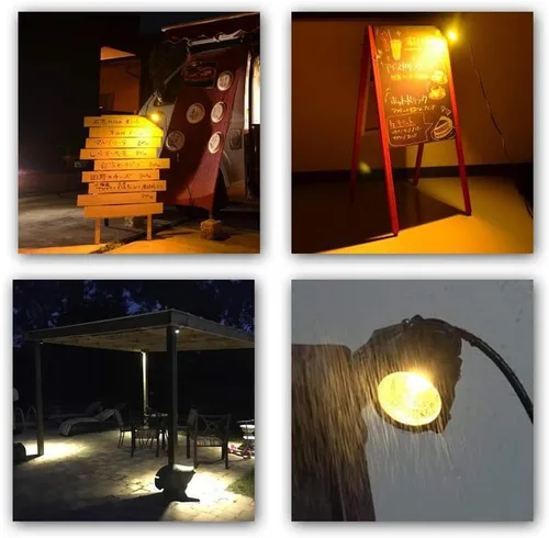 Vista 4 de Lámpara LED con clip de 5 W, luz direccional de bala con abrazadera, letrero impermeable para exteriores, iluminación de pizarra, lámpara de trabajo
