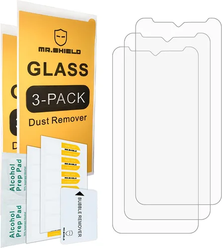 Vista 2 de Mr.Shield - Protector de pantalla de vidrio templado para Ulefone Armor 22 (3 unidades) Vidrio de Japón con dureza 9H