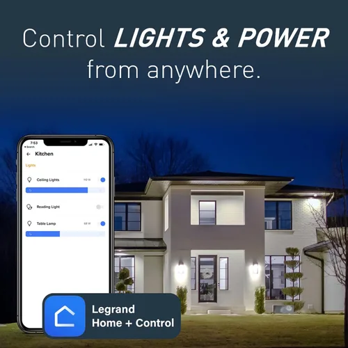 Vista 2 de Legrand Radiant WNRH1LA - Puerta de enlace inteligente con Netatmo, compatible con Alexa, Google Assistant y Apple HomeKit, almendra clara (1 unidad)