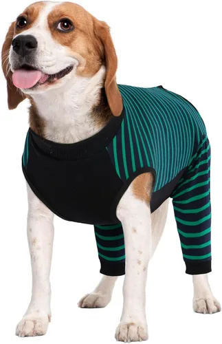 Vista 30 de Kuoser Traje de Cirugía para Perro Hembra Esterilización Macho Castración, Manga de Pierna de Perro para Dejar de Lamer Enterizo Suave para Perro