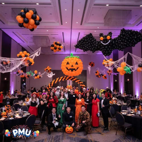 Vista 6 de Qualatex Globos de látex surtidos de Halloween de 11 pulgadas (100 unidades)