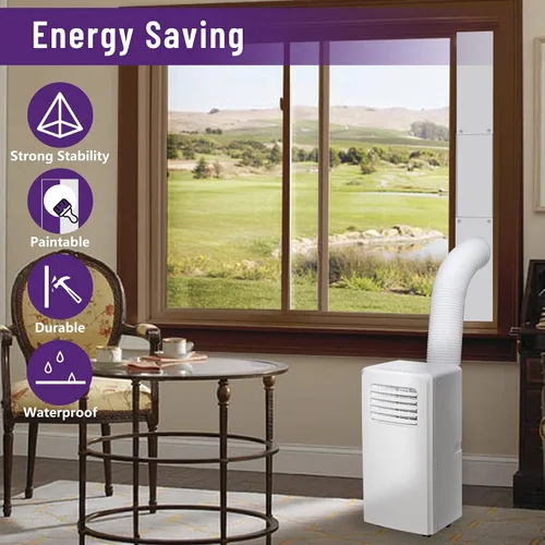 Vista 5 de Mxclimate Kit de placas de sellado de ventana de aire acondicionado portátil compatible con manguera de CA de escape de 5 pulgadas de diámetro