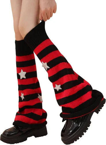 Vista 30 de Sexybody Calentadores de piernas para mujer, Y2K Kawaii con estampado de araña, gótico, Harajuku, Lolita, elegantes y bonitos, calcetines japoneses
