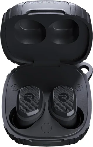 Vista 2 de Raycon Impact - Auriculares resistentes a impactos de grado militar, auriculares Bluetooth IP67 con sonido estéreo, 90 horas de duración de batería