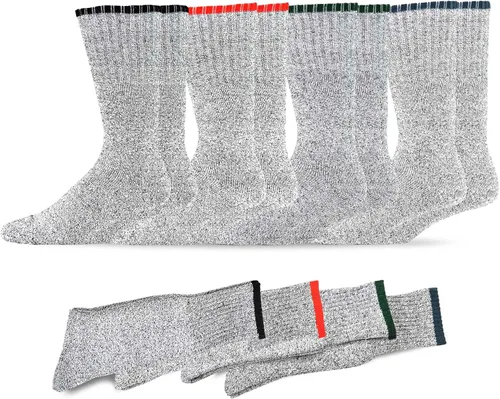 Vista 24 de Calcetines térmicos de invierno de algodón reciclado de peso pesado respetuoso del medio ambiente Multi par para mujeres y hombres 2 pares-camuflaje