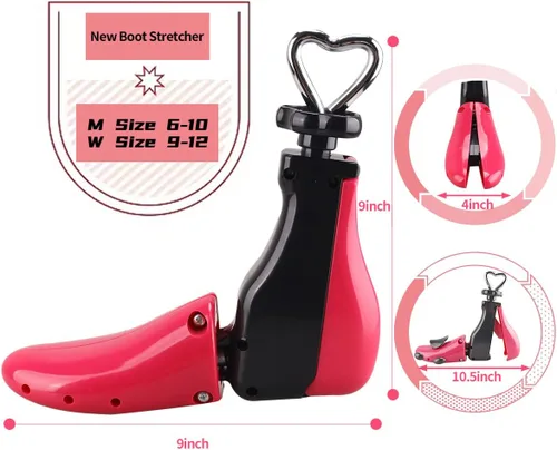 Vista 2 de Parts3A Estirador de zapatos, nuevo estirador de botas para mujeres y hombres, elástico en 4 direcciones, para dar forma al interior del zapato.