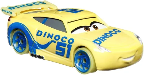 Vista 4 de Disney Pixar Cars Glow Racers - Dinoco Cruz Ramírez - Coches Metal