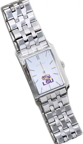 Vista 4 de Bulova Alabama Crimson Tide Bama - Reloj rectangular plateado para mujer
