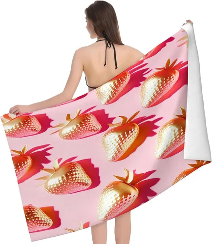 Vista 25 de Toalla de playa y piscina con diseño de bandera de línea azul en blanco y negro, toalla de playa grande suave y absorbente para natación, deportes