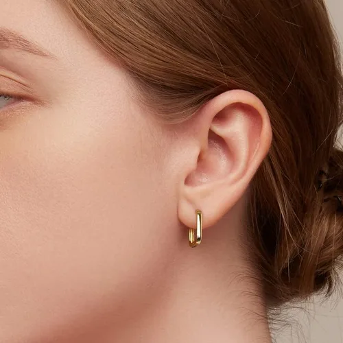 Vista 4 de BISAER 925 Sterling Silver Cute Hoop Earrings for Women Hypoallergenic Small Sleeper Tragus Hoop Earrings Cartilage Jewelry Gifts