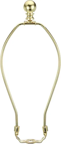 Vista 11 de PATIKIL Kit de arpa de lámpara de 5 pulgadas con remate, 1 juego de soporte dorado