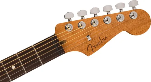 Vista 6 de Fender Acoustasonic Player Jazzmaster Guitarra Acústica Eléctrica, con garantía de 2 años, Sunburst de 2 colores, diapasón de palisandro, con bolsa