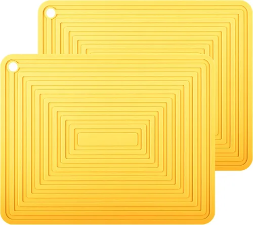 Vista 21 de Salvamanteles de silicona para platos calientes, ollas y sartenes, almohadillas calientes para cocina, soportes redondos de silicona para ollas