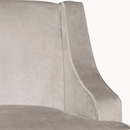 Vista 9 de HomePop Swoop - Silla de sala de estar con apoyabrazos, terciopelo gris
