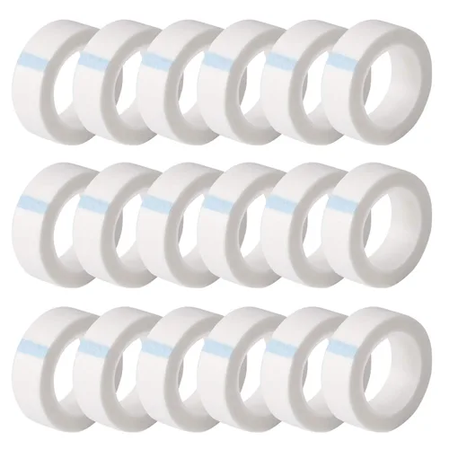Vista 8 de UPINS 24 rollos de cinta de pestañas, cinta de tela microporosa transpirable para suministros de extensión de pestañas (verde) Self Adhesive