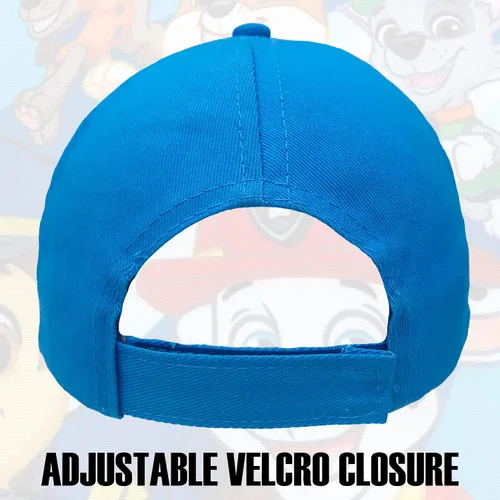 Vista 6 de Nickelodeon Chase Marshal and Rubble Blue - Gorra de béisbol para niños, de 2 a 4 años, ajustable, Azul