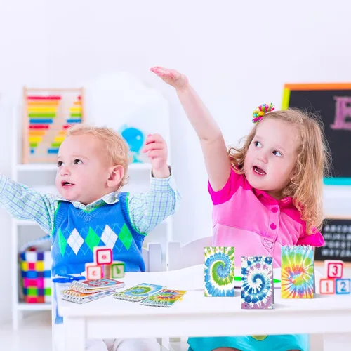 Vista 6 de 24 cuadernos de teñido anudado con teñido anudado, recuerdos de fiesta, cuadernos en espiral, cuadernos pastel, cuadernos de bolsillo para niños