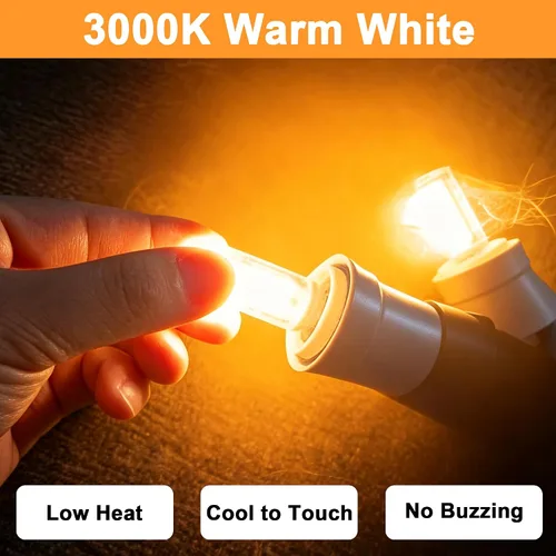 Vista 8 de E12 LED Bulb 2W Equivalent to 20W 25W Halogen Bulb Warm White 3000k, 2 Pcs