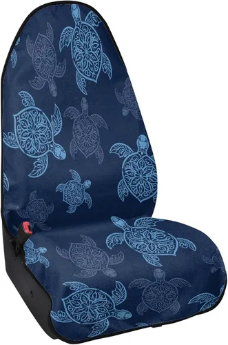 Vista 2 de Yewattles Turtle - Protector de toalla impermeable para asiento de automóvil, protector para después de correr, nadar, entrenamiento, Tortuga