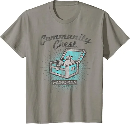 Vista 19 de Monopoly Camiseta Community Chest, gris, S Gris Oscuro
