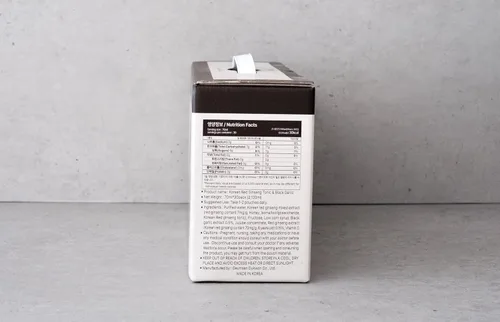 Vista 5 de SAMSIDAE Tónico de ajo negro y panax rojo coreano. Soporta concentración, recuperación de fatiga, antioxidante. 2.4 fl oz x 30 bolsas
