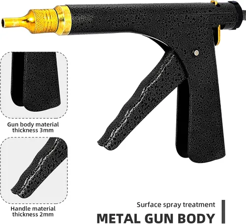 Vista 3 de Kit de reparación de neumáticos, kit de tapones de neumáticos profesional resistente, kit de reparación de tapones de neumáticos sin cámara de lujo