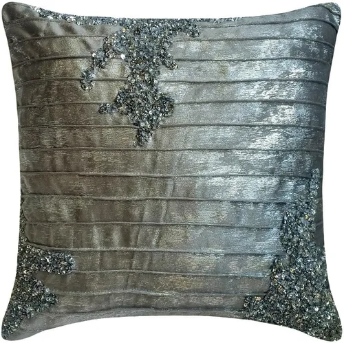 Vista 11 de The HomeCentric Funda de almohada personalizada, fundas de almohada decorativas de 12 x 12 pulgadas (11.8 x 11.8 in), color plateado, fundas de 16.