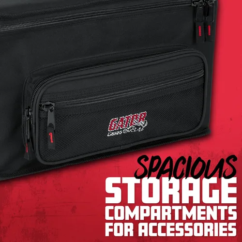 Vista 3 de Gator Cases - Bolsa acolchada para sistemas inalámbricos con correa de hombro extraíble, capacidad para un receptor, dos micrófonos y paquetes