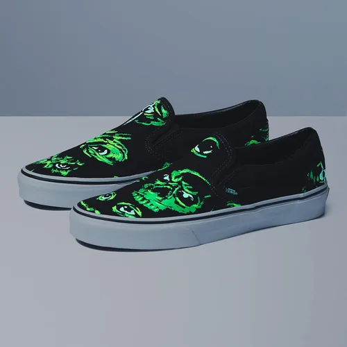 Vista 6 de Vans Tenis Core Classics unisex sin cordones (tm), Ojos en la oscuridad - Black Multi