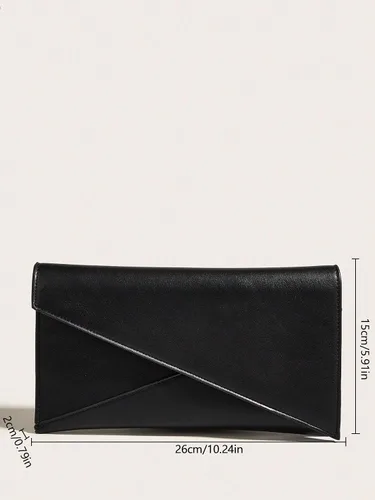 Vista 5 de SweatyRocks Bolso cruzado de cuero con correa de cadena para mujer, bolso mediano de embrague de noche